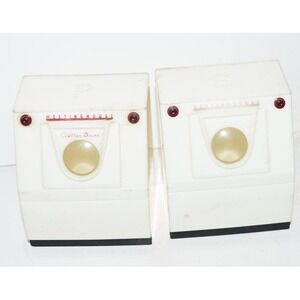 Vtg 50s Westinghouse Laundry washer dryer Salt & Pepper Shaker Set Promo